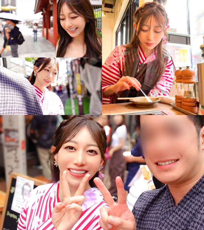 【あいな(32)】スレンダー浴衣美人の人妻とNTRデートで中出しHがめちゃエロい！ | mfcw042