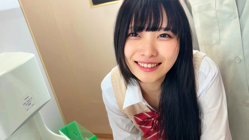 【まいかちゃん】制服姿の綺麗な美乳が魅力のエロい美少女のねっとりフェラ×中出しHがマジでヌケる！