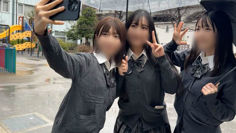 【まりな＆めぐり＆ゆな】制服姿のエロい素人美女の生々しいハメ撮りH×濃厚な中出しHが激しすぎてやばい！